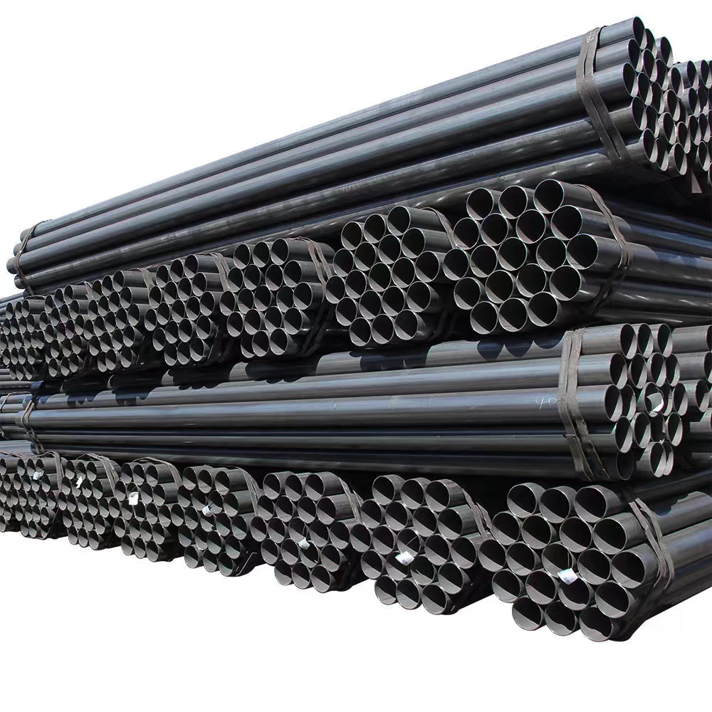 Black round steel pipe